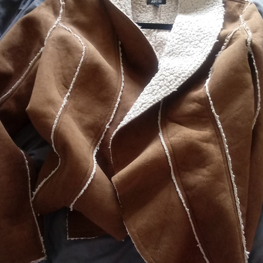 Cow hide coat
